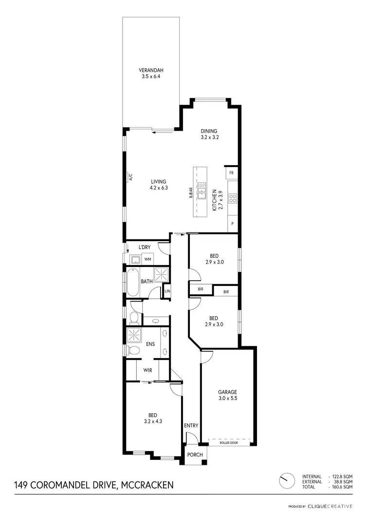 Floorplan of Homely house listing, 149 Coromandel Dr, Mccracken SA 5211