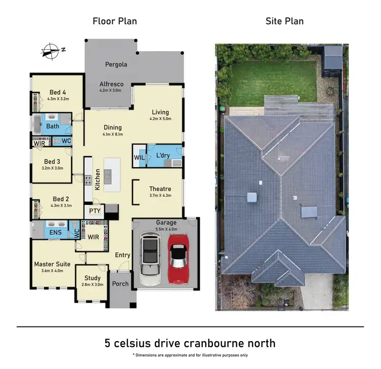 Floorplan of Homely house listing, 5 Celsius Dr, Cranbourne North VIC 3977
