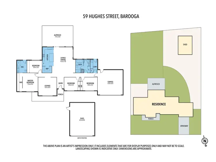 Floorplan of Homely house listing, 59 Hughes St, Barooga NSW 3644