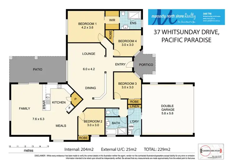Floorplan of Homely house listing, 37 Whitsunday Dr, Pacific Paradise QLD 4564