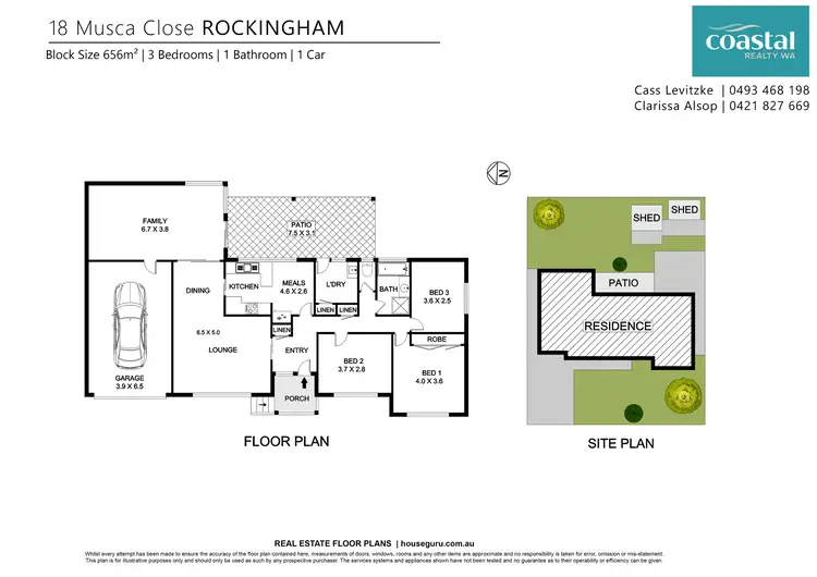 Floorplan of Homely house listing, 18 Musca Cl, Rockingham WA 6168