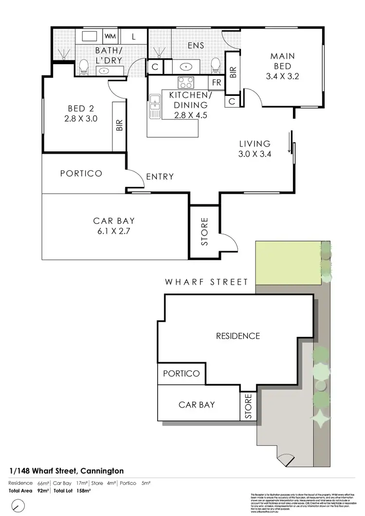 Floorplan of Homely apartment listing, Unit 1/148 Wharf St, Cannington WA 6107