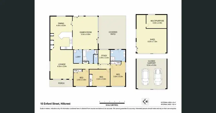 Floorplan of Homely house listing, 10 Enford St, Hillcrest QLD 4118