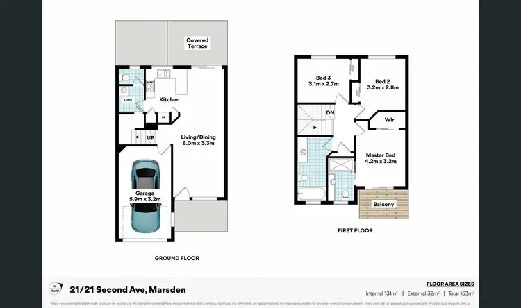 Floorplan of Homely townhouse listing, Unit 21/21-29 Second Ave, Marsden QLD 4132