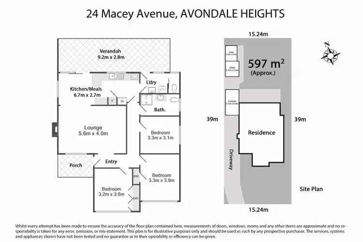 Floorplan of Homely house listing, 24 Macey Ave, Avondale Heights VIC 3034