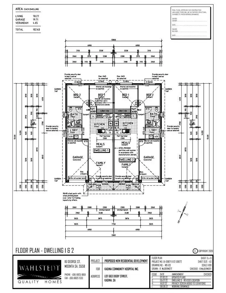 Floorplan of Homely unit listing, Unit 2/20 Digby St, Kadina SA 5554
