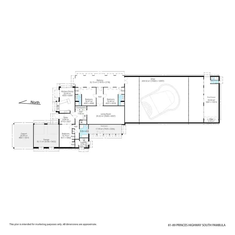 Floorplan of Homely rural property listing, 81-89 Princes Hwy, South Pambula NSW 2549