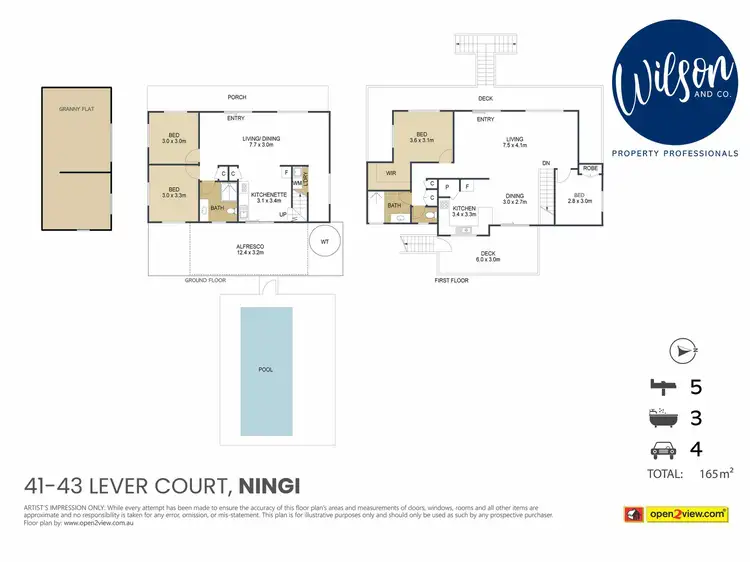 Floorplan of Homely house listing, 41-43 Lever Ct, Ningi QLD 4511
