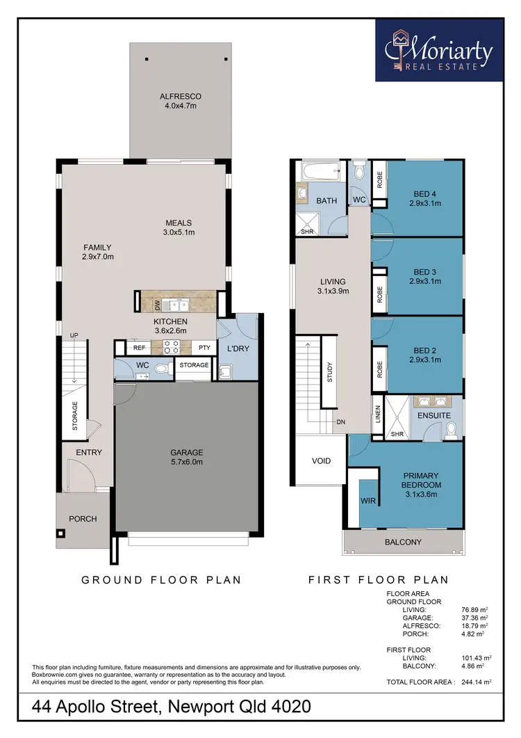 Floorplan of Homely house listing, 44 Apollo St, Newport QLD 4020