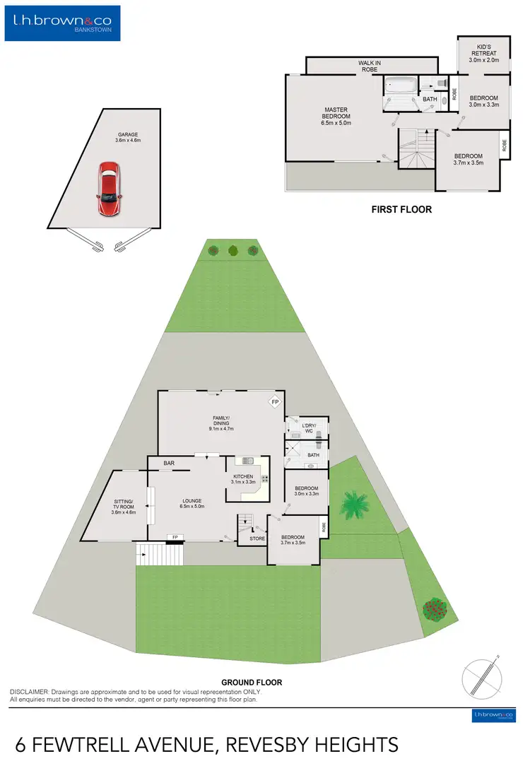 Floorplan of Homely house listing, 6 Fewtrell Ave, Revesby Heights NSW 2212