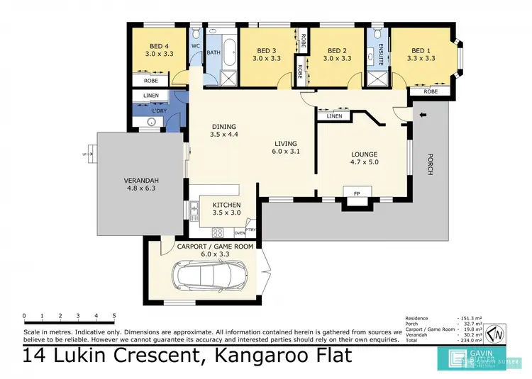 Floorplan of Homely house listing, 14 Lukin Cr, Kangaroo Flat VIC 3555