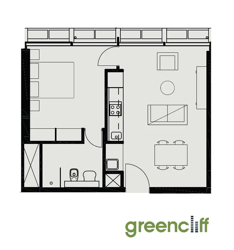 Floorplan of Homely apartment listing, E2604/3 Carlton St, Chippendale NSW 2008
