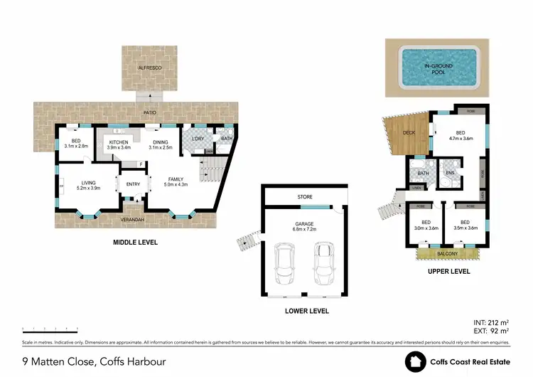 Floorplan of Homely house listing, 9 Matten Cl, Coffs Harbour NSW 2450