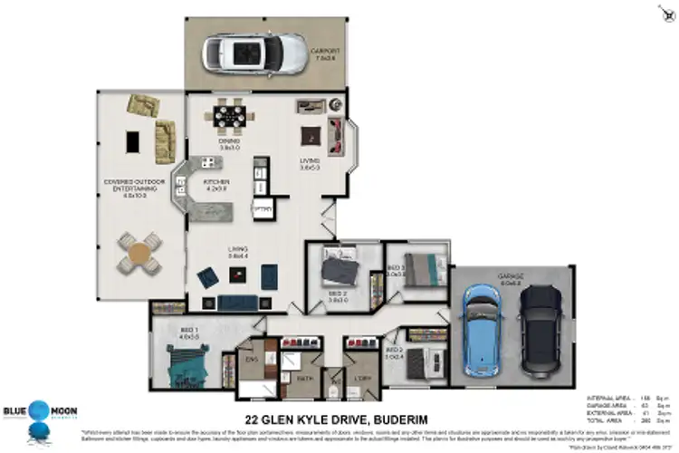Floorplan of Homely house listing, 22 Glen Kyle Dr, Buderim QLD 4556