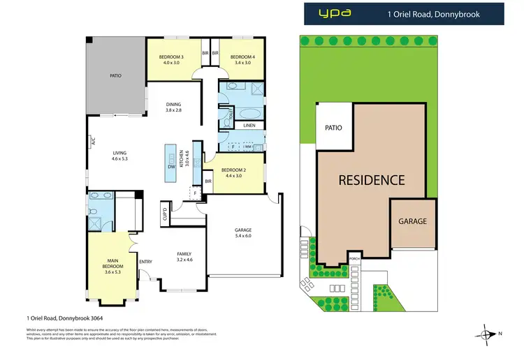 Floorplan of Homely house listing, 1 Oriel Rd, Donnybrook VIC 3064