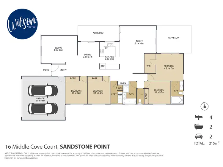 Floorplan of Homely house listing, 16 Middle Cove Ct, Sandstone Point QLD 4511