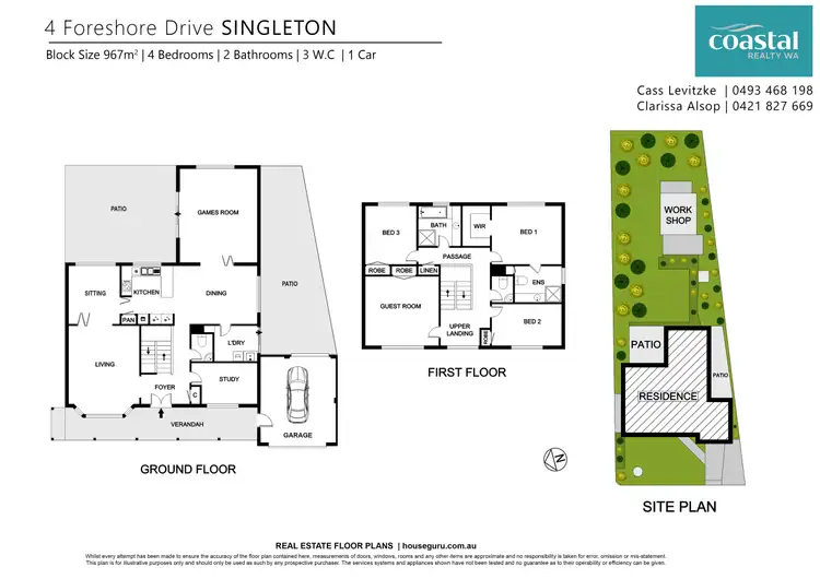 Floorplan of Homely house listing, 4 Foreshore Dr, Singleton WA 6175