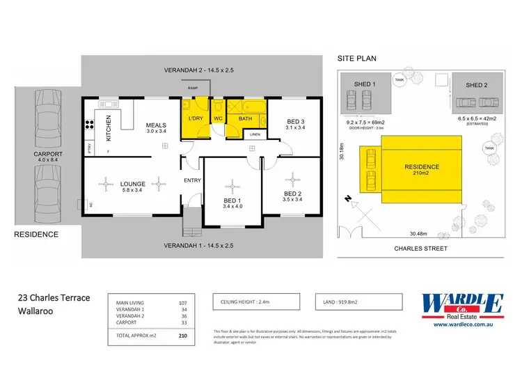 Floorplan of Homely house listing, 23 Charles Tce, Wallaroo SA 5556