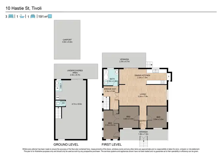 Floorplan of Homely house listing, 10 Hastie St, Tivoli QLD 4305