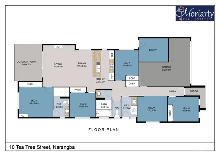 Floorplan of Homely house listing, 10 Tea Tree St, Narangba QLD 4504