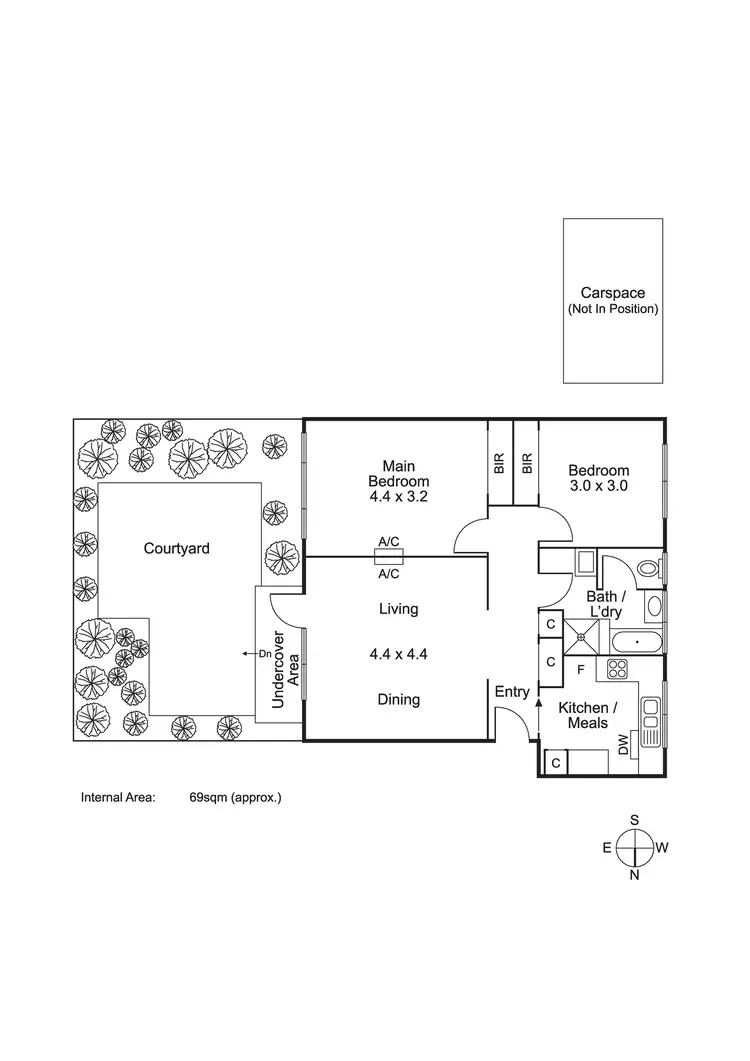 Floorplan of Homely apartment listing, 2/663 Inkerman Rd, Caulfield North VIC 3161