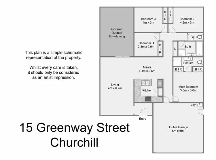 Floorplan of Homely house listing, 15 Greenway St, Churchill QLD 4305