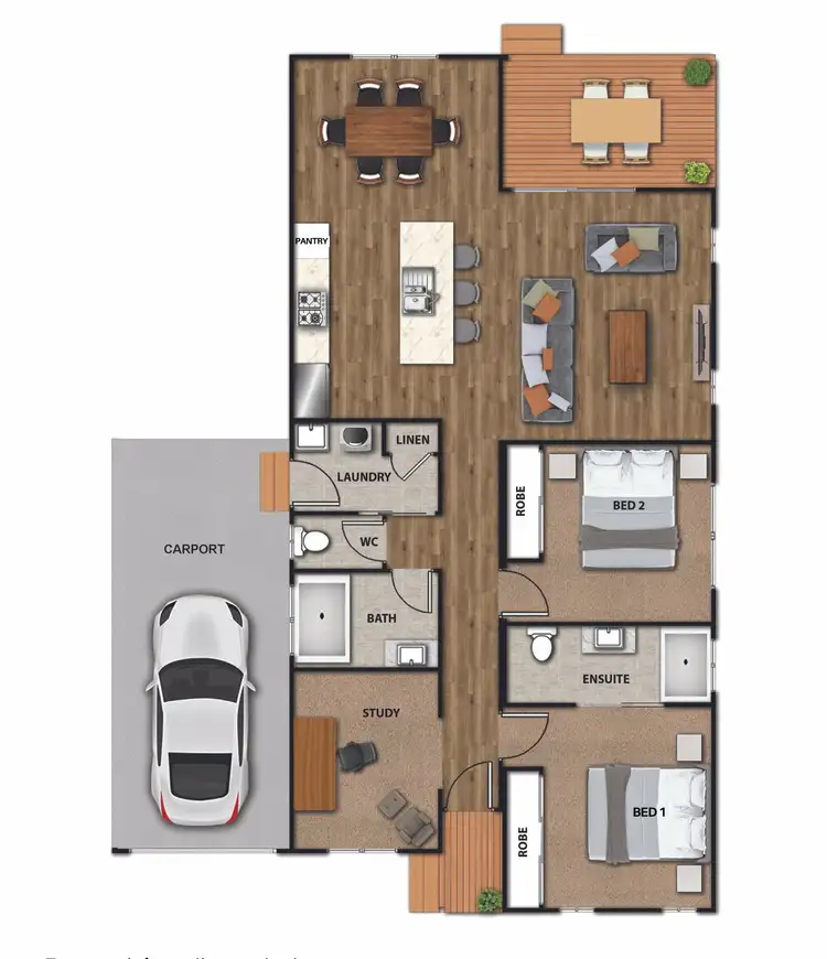 Floorplan of Homely house listing, Site 8 'Fraser'/79 Princes Highway, Eden NSW 2551