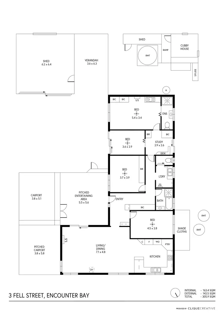Floorplan of Homely house listing, 3 Fell St, Encounter Bay SA 5211