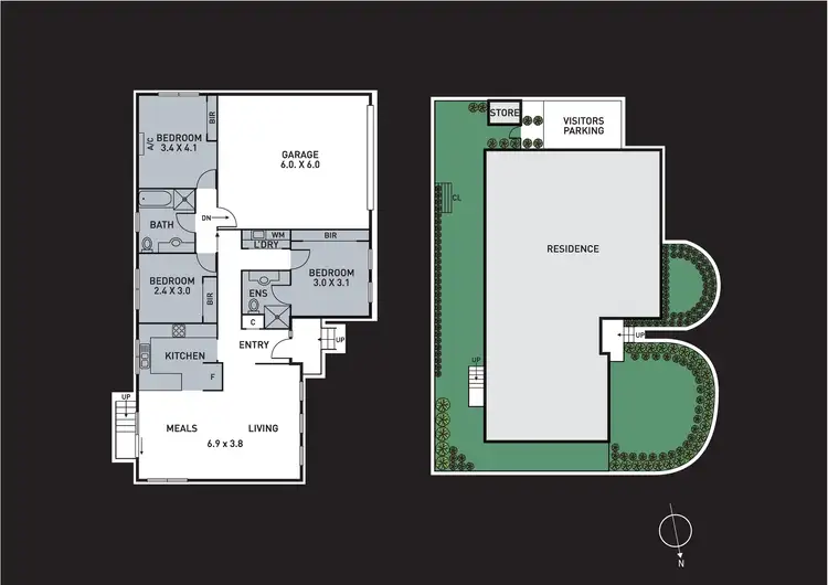 Floorplan of Homely unit listing, Unit 2/284 Pound Road, Hampton Park VIC 3976