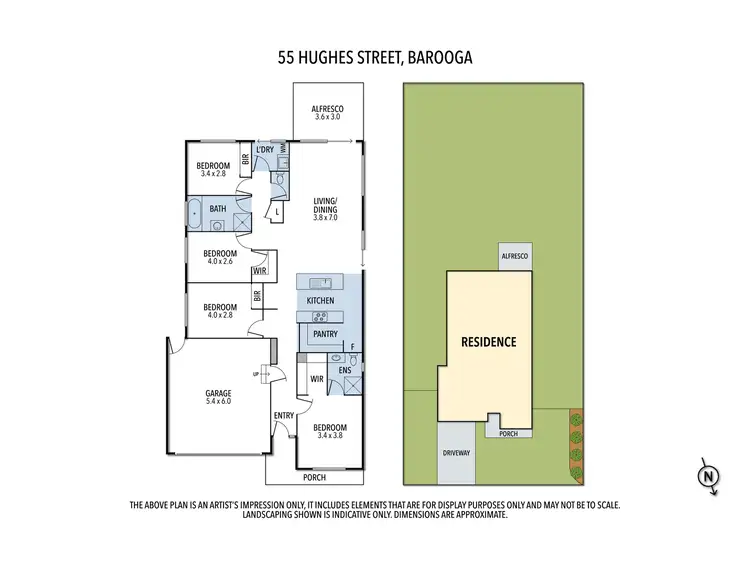 Floorplan of Homely house listing, 55 Hughes St, Barooga NSW 3644