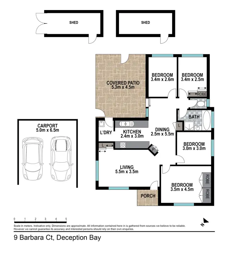 Floorplan of Homely house listing, 9 Barbara Ct, Deception Bay QLD 4508