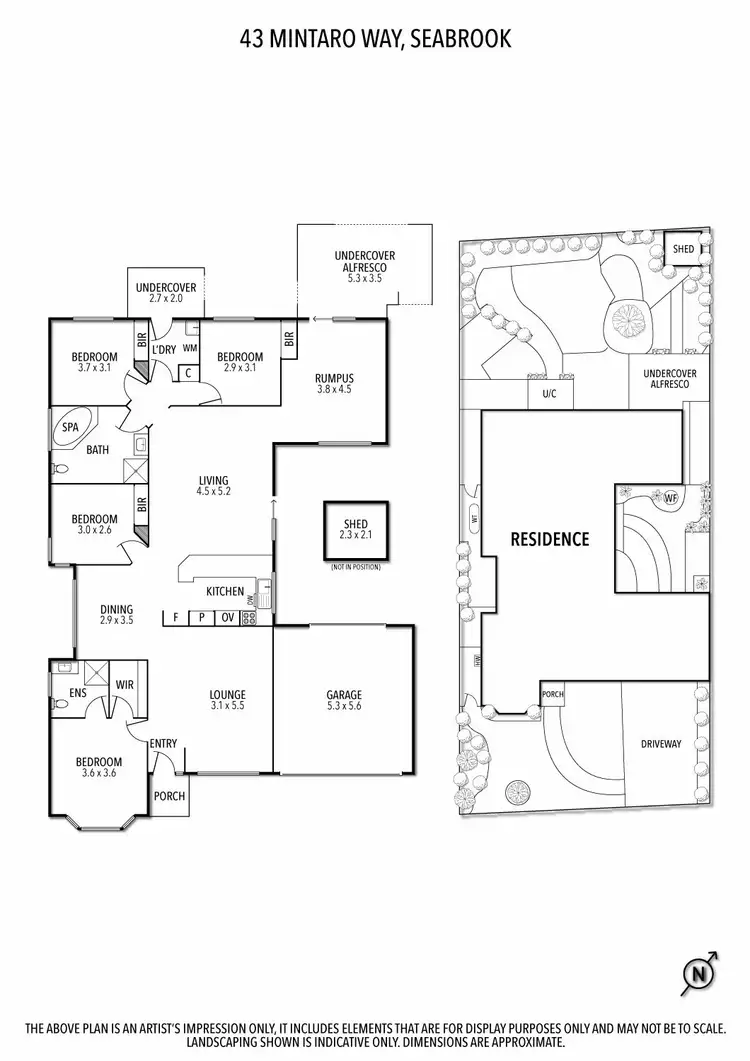 Floorplan of Homely house listing, 43 Mintaro Way, Seabrook VIC 3028