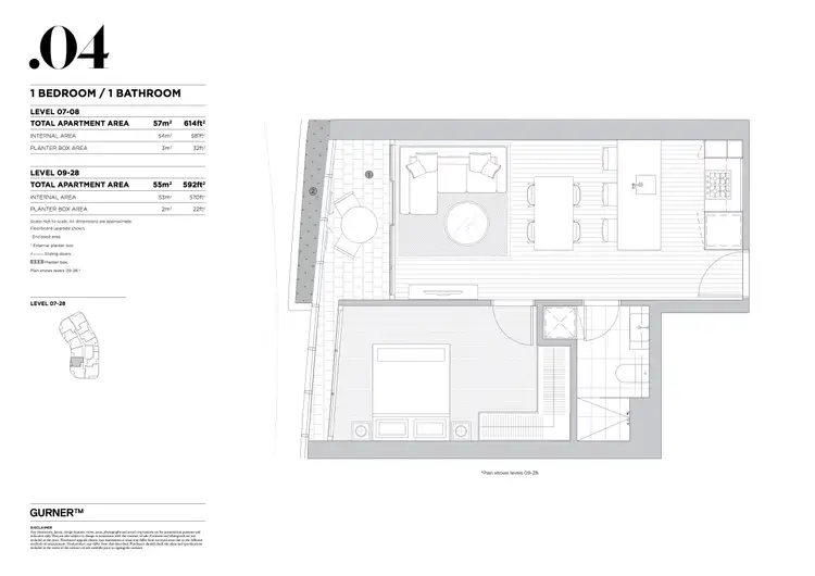 Floorplan of Homely apartment listing, Unit 1004/167 Alfred St, Fortitude Valley QLD 4006
