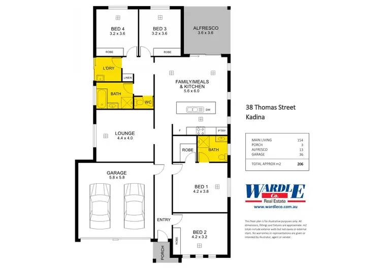 Floorplan of Homely house listing, 38 Thomas Street, Kadina SA 5554
