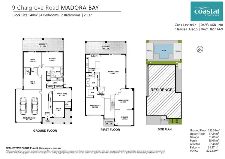 Floorplan of Homely house listing, 9 Chalgrove Rd, Madora Bay WA 6210