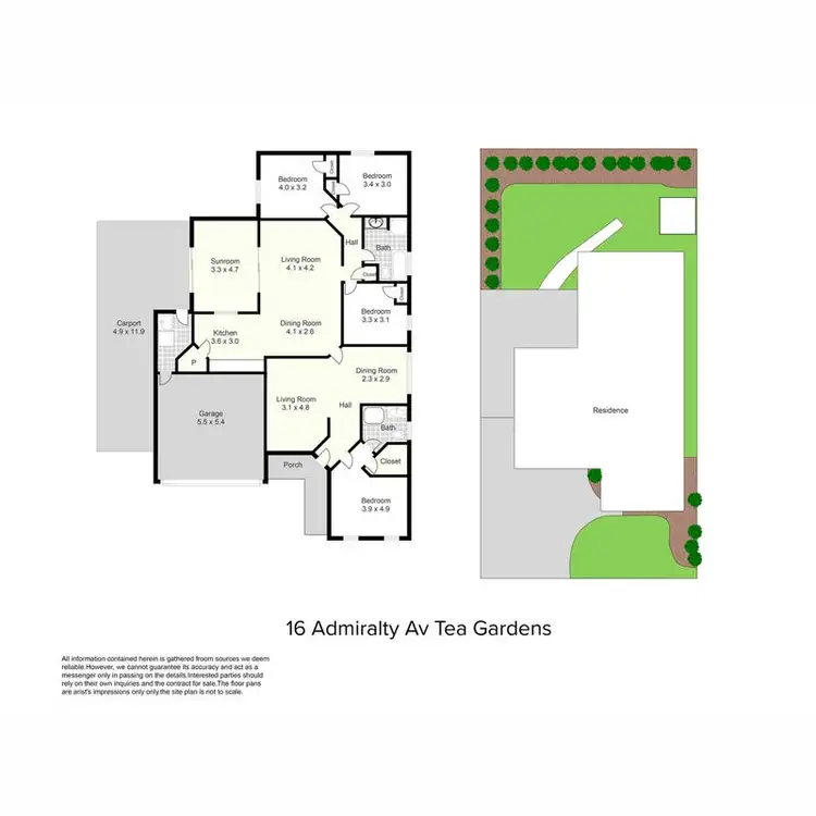 Floorplan of Homely house listing, 16 Admiralty Avenue, Tea Gardens NSW 2324