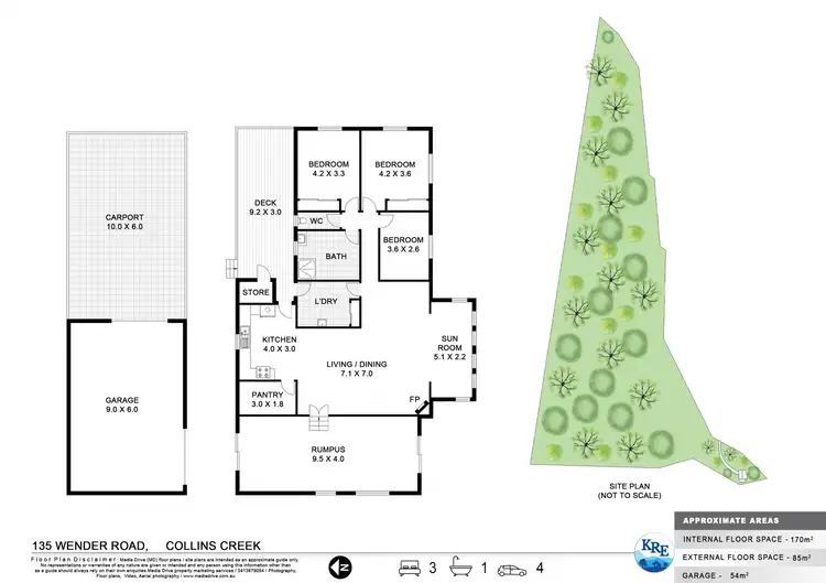 Floorplan of Homely rural property listing, 135 Wender Road, Kyogle NSW 2474