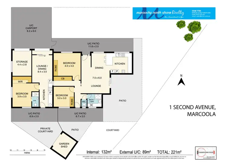 Floorplan of Homely house listing, 1 Second Ave, Marcoola QLD 4564