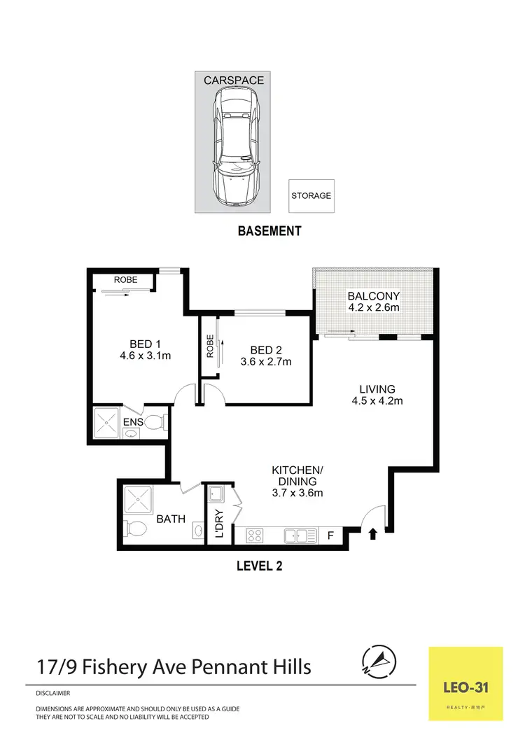 Floorplan of Homely apartment listing, Unit 17/9 Fisher Ave, Pennant Hills NSW 2120