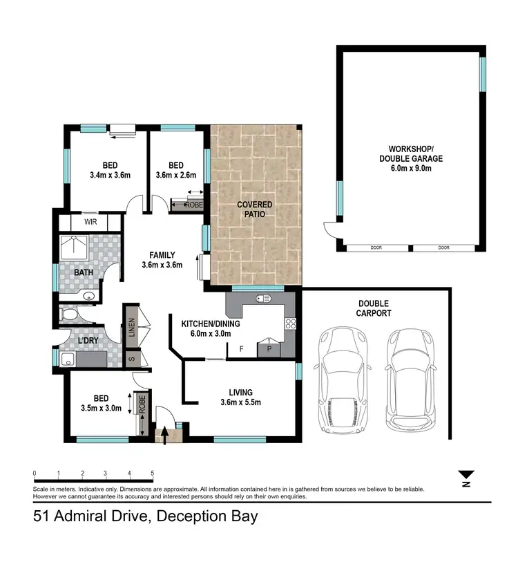 Floorplan of Homely house listing, 51 Admiral Dr, Deception Bay QLD 4508