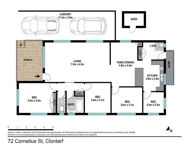 Floorplan of Homely house listing, 72 Cornelius St, Clontarf QLD 4019