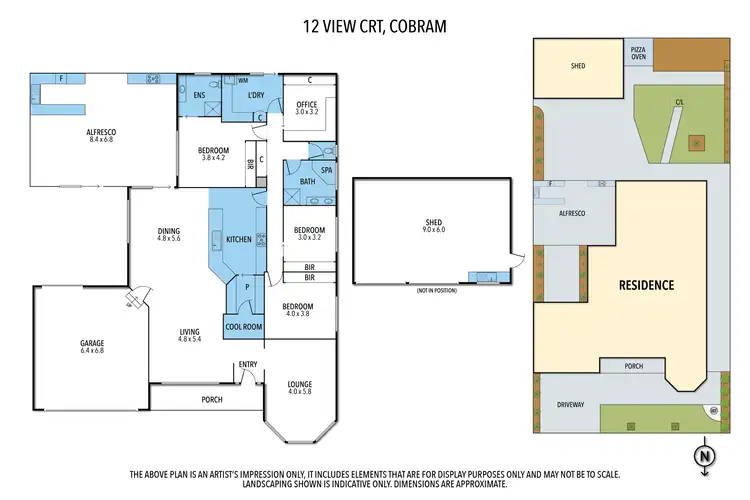 Floorplan of Homely house listing, 12 View Ct, Cobram VIC 3644