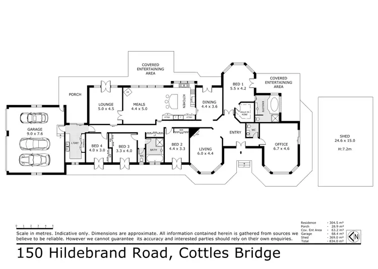 Floorplan of Homely house listing, 150 Hildebrand Rd, Cottles Bridge VIC 3099
