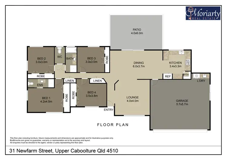 Floorplan of Homely house listing, 31 Newfarm St, Upper Caboolture QLD 4510