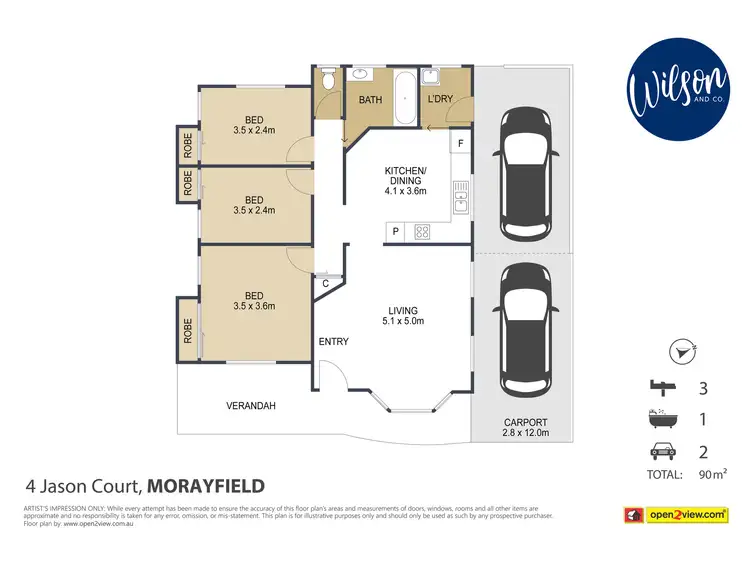 Floorplan of Homely house listing, 4 Jason Ct, Morayfield QLD 4506