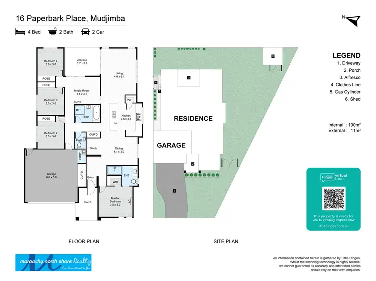 Floorplan of Homely house listing, 16 Paperbark Pl, Mudjimba QLD 4564