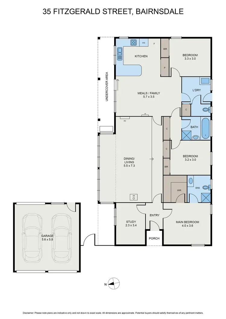 Floorplan of Homely house listing, 35 Fitzgerald St, Bairnsdale VIC 3875
