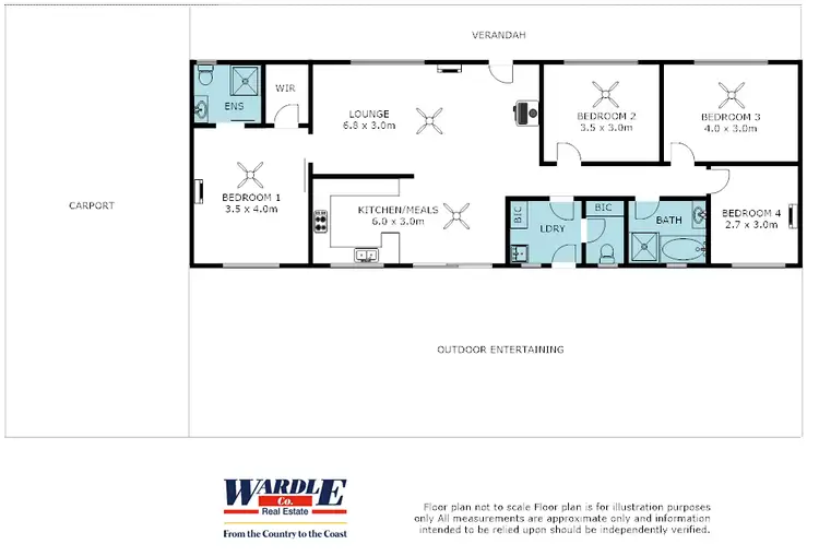 Floorplan of Homely house listing, 10-12 Norman St, Quorn SA 5433