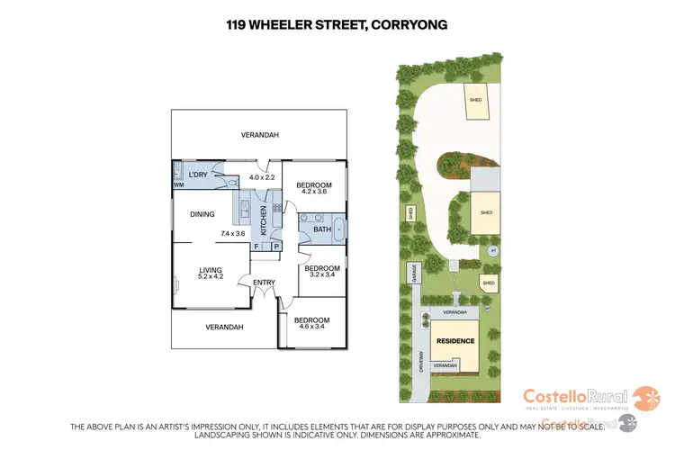 Floorplan of Homely house listing, 119 Wheeler St, Corryong VIC 3707