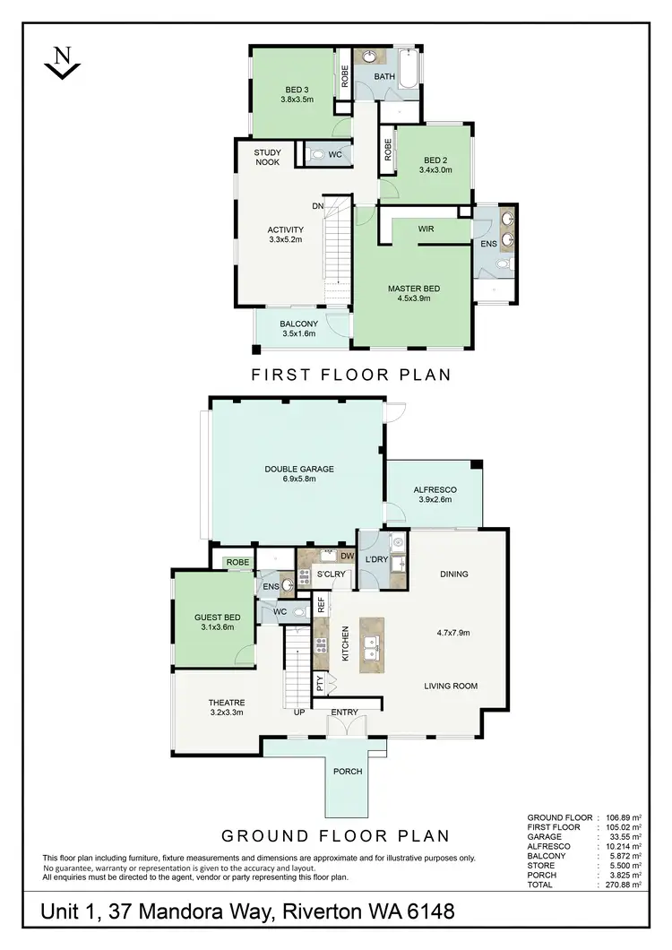 Floorplan of Homely house listing, 37A Mandora Way, Riverton WA 6148